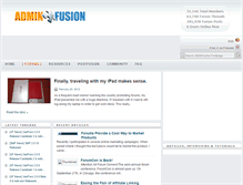 Tablet Screenshot of adminfusion.com